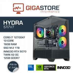 Desktop Gaming HYDRA-57i7V7 I7 12700KF 16GB RAM 1TB SSD W11